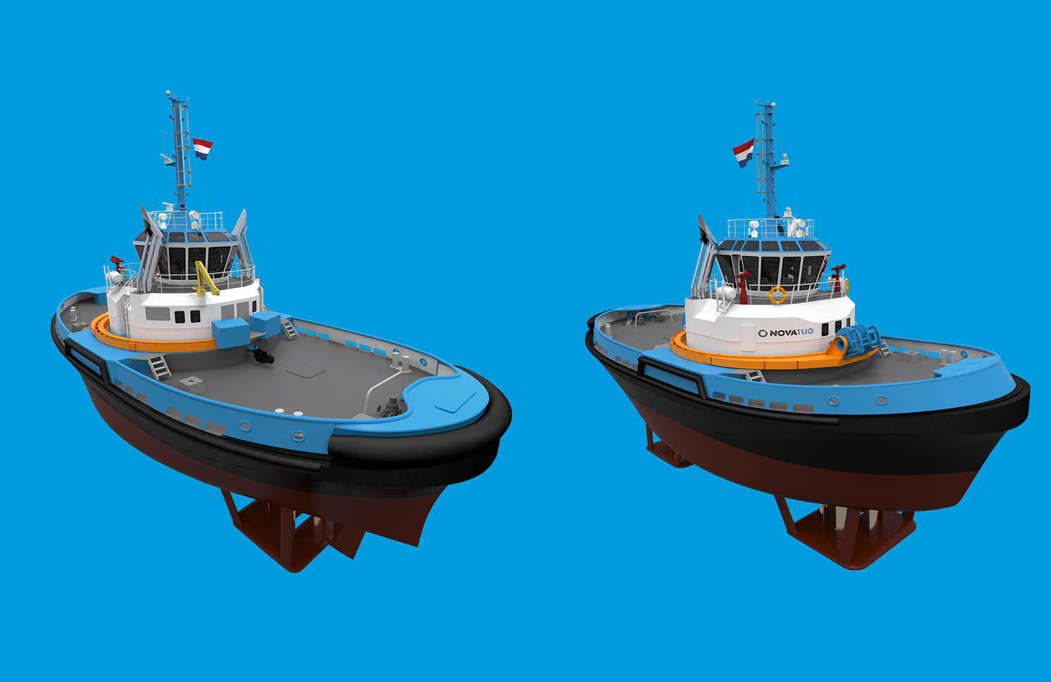 Render of early Carrousel Rave Tug design