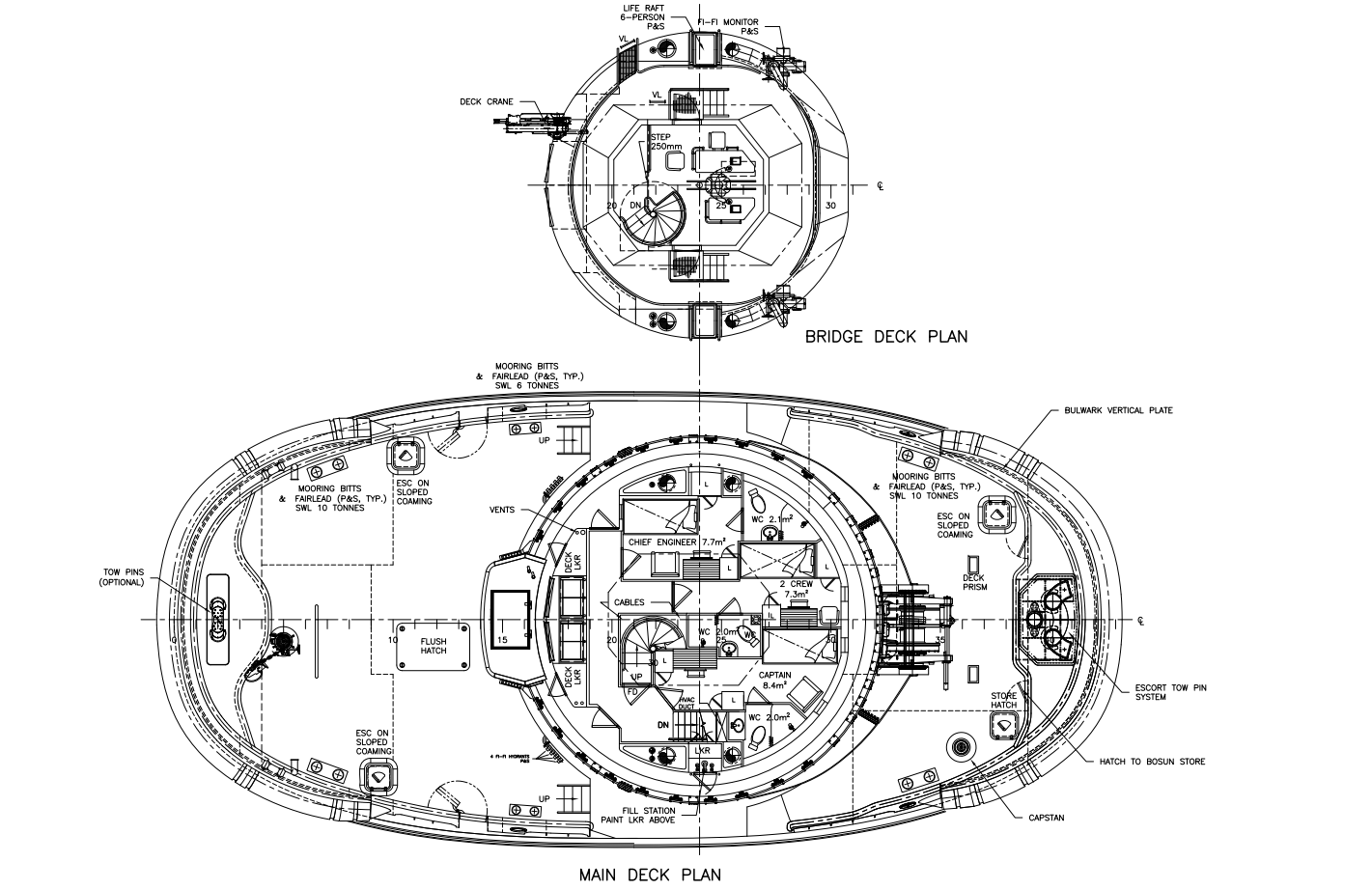 CRT-S main deck plan